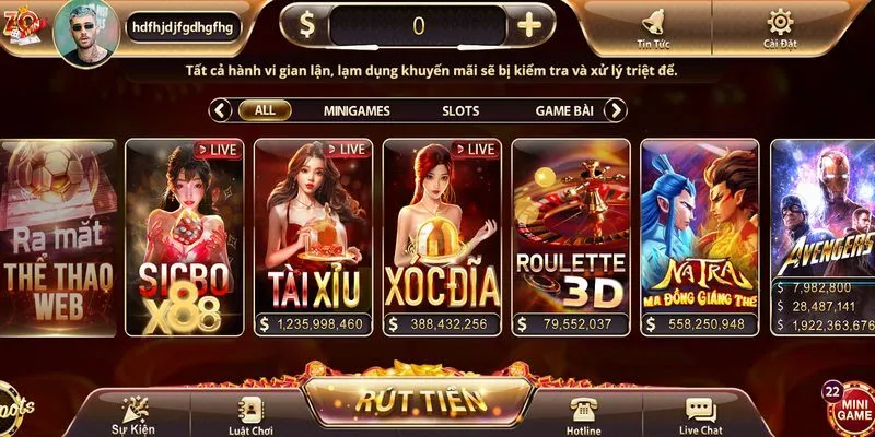 Hướng dẫn nhanh cách tham gia đánh tài xỉu tại Zowin 
